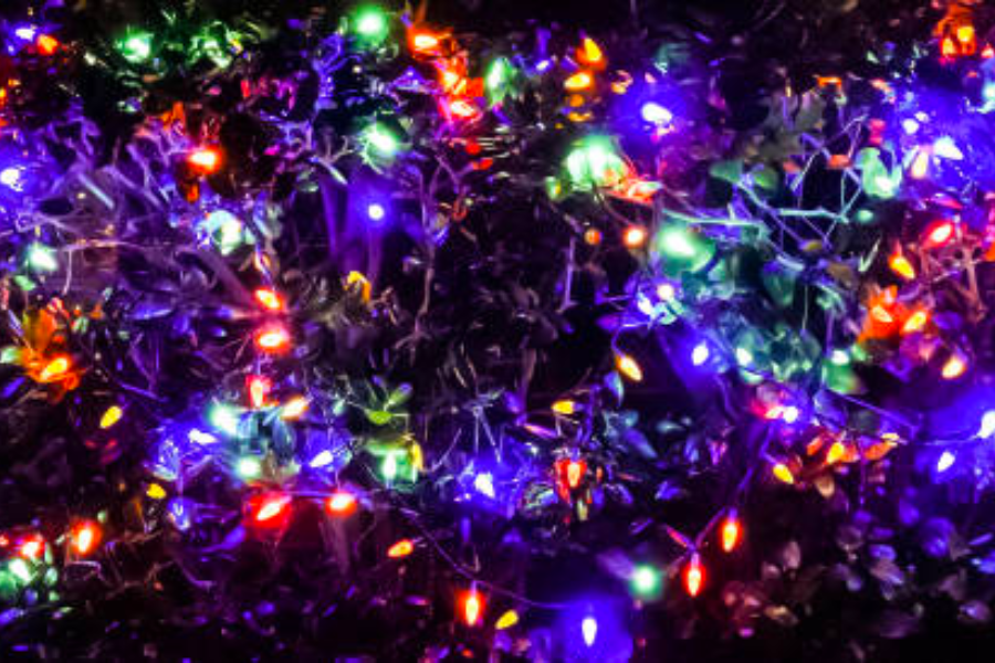 Guirnaldas de luces inteligentes para exteriores con sincronización de música