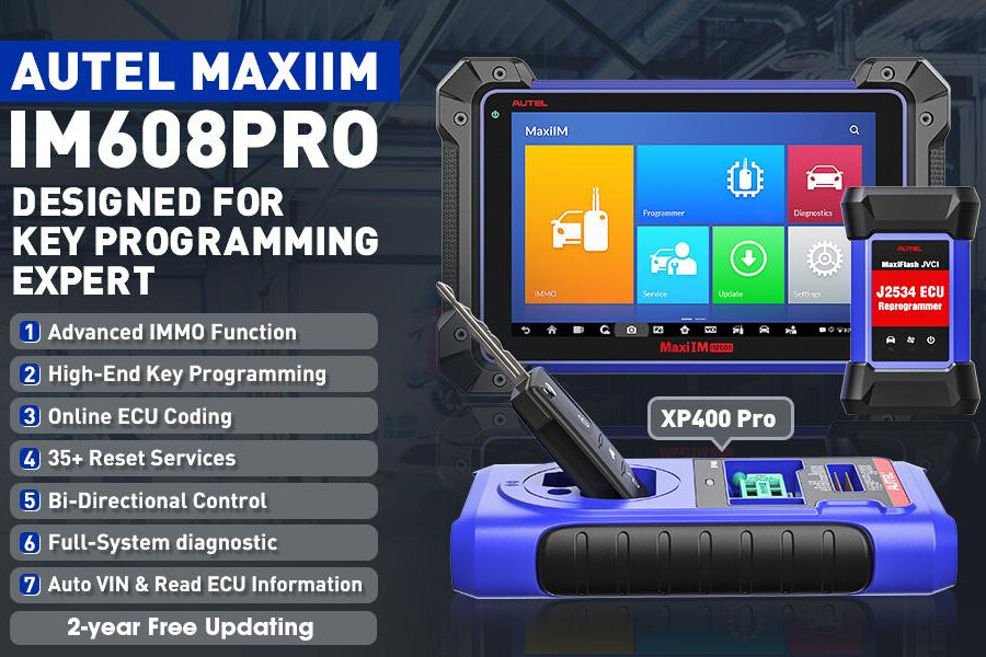 The Autel IM608 Pro, designed for key programming experts