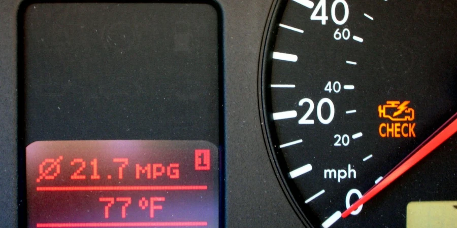 Check engine light appears on a dashboard