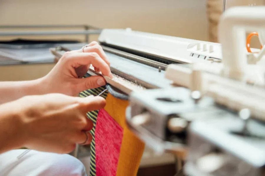 A home-based knitting machine