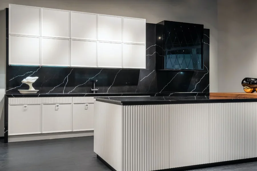 Ein Küchenschrank aus Polymer in Marinequalität