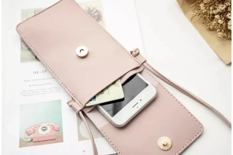 A slim minimalist style phone bag