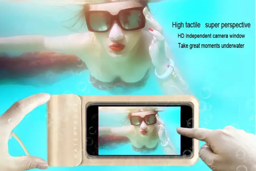 A waterproof phone bag makes underwater photoshoot easier