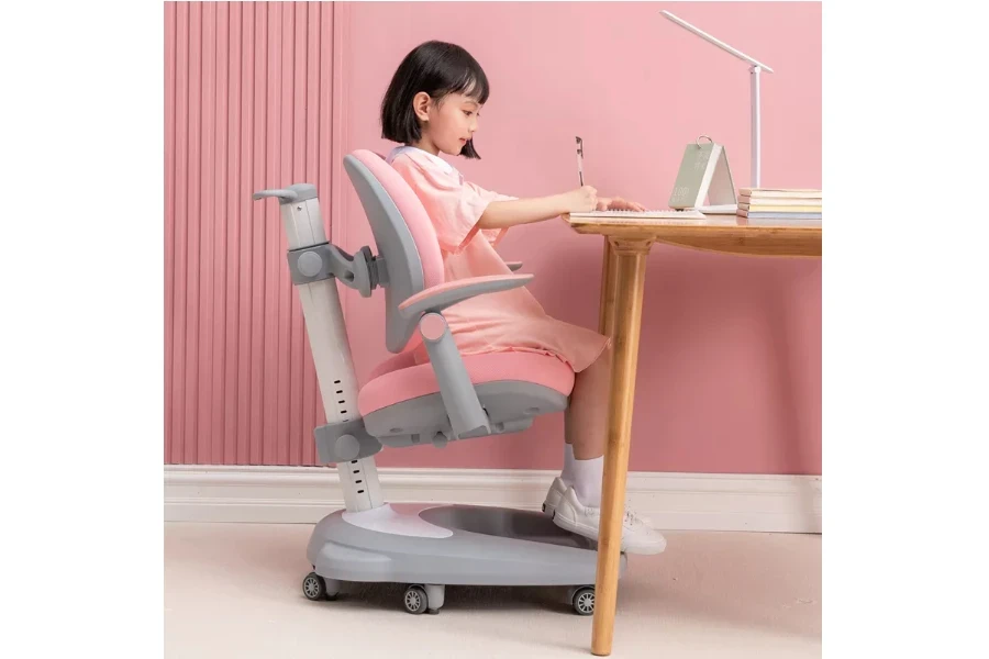 Silla de estudio ergonómica inteligente ajustable para niños