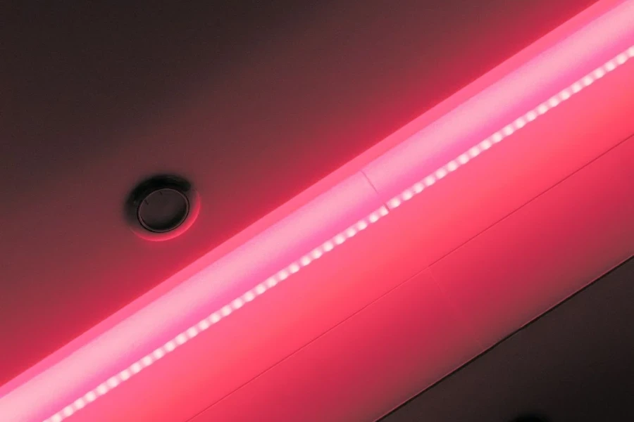 Red LED strip lights