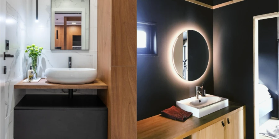 Two modern bathroom ideas