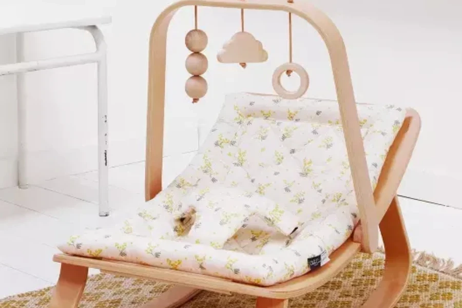 Wooden children’s rocking chair