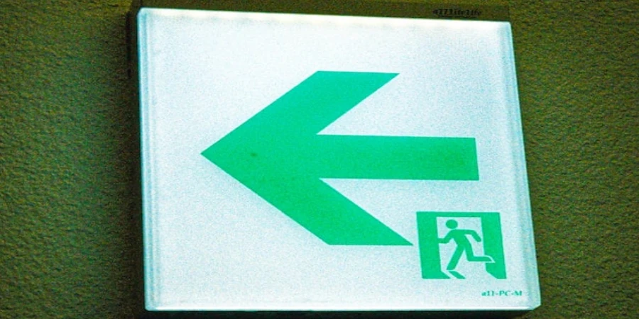 An emergency light sign
