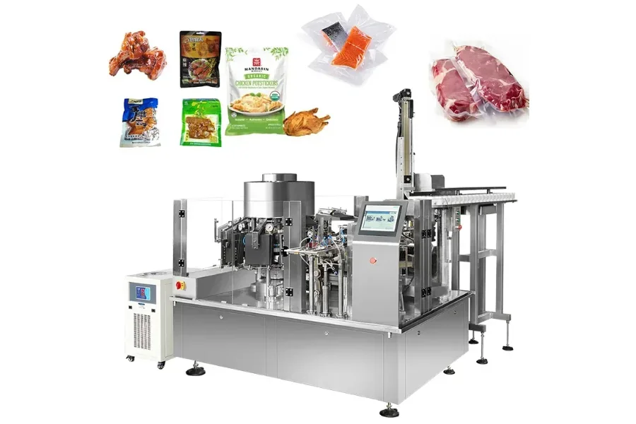 Automatic food vacuum packaging machine
