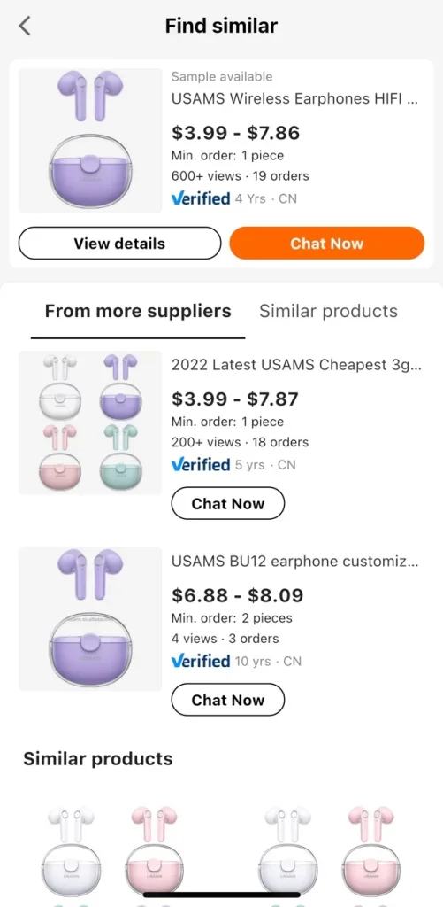 find similar products or other items