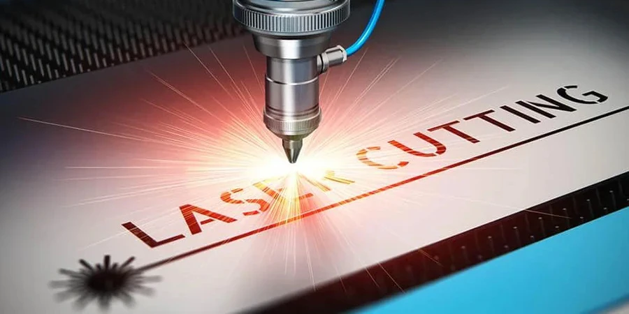 illustration of laser cutting