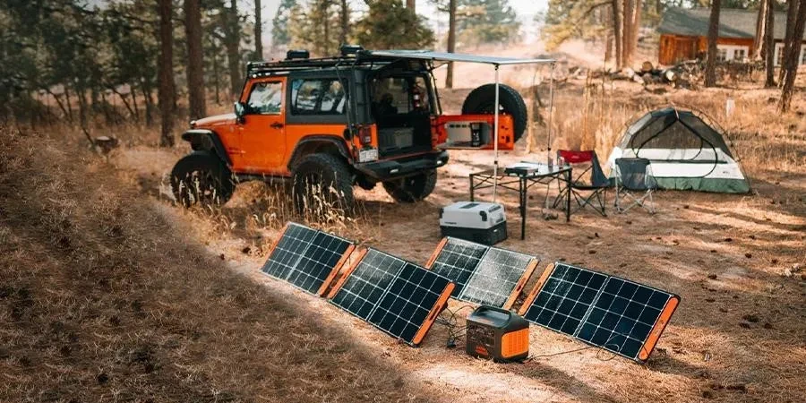 Solar panels portable power stations