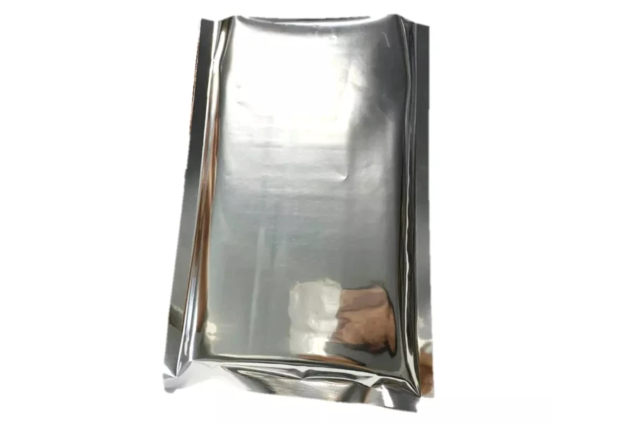 bolsa de sellado al vacío sobre un fondo blanco