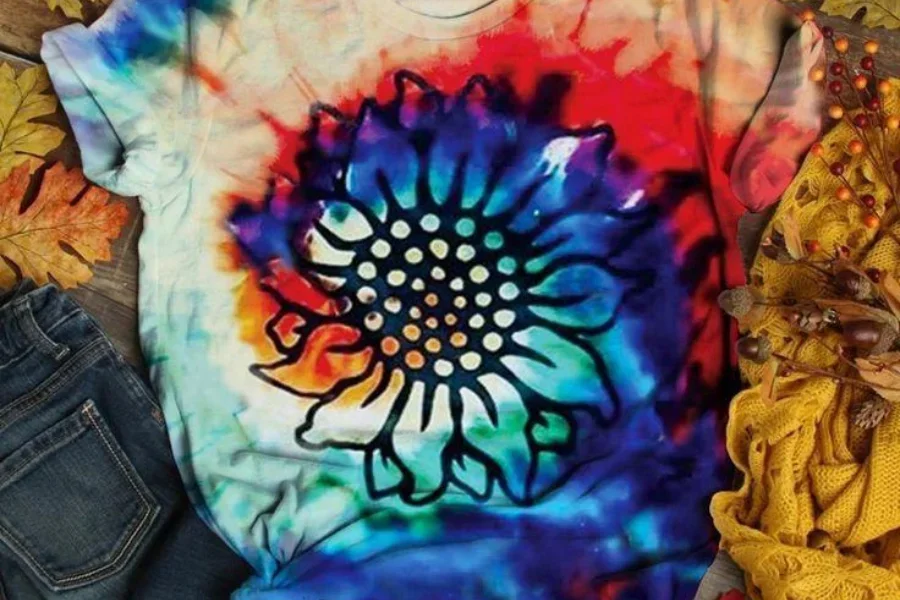 A color-infused women’s T-shirt design
