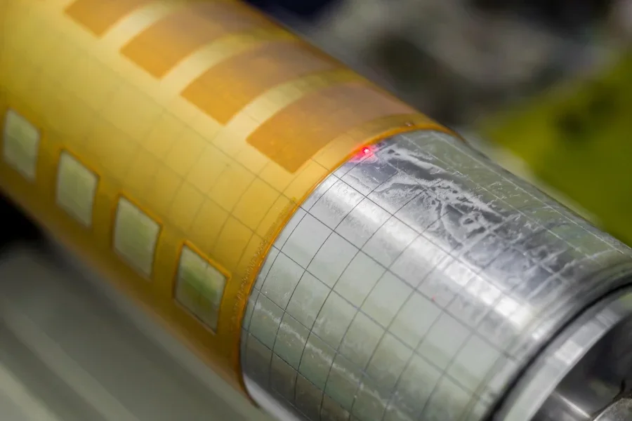 Cylinder of a flexographic printing machine