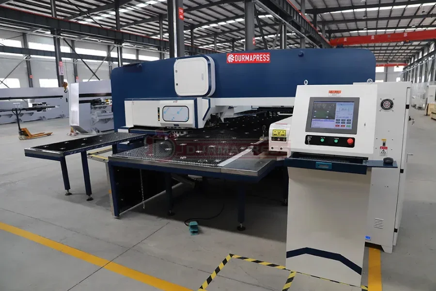 Punching machine on a factory floor