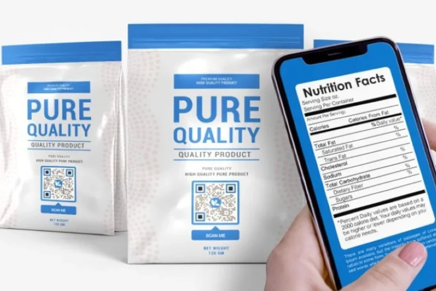 Scannable QR code for more product information