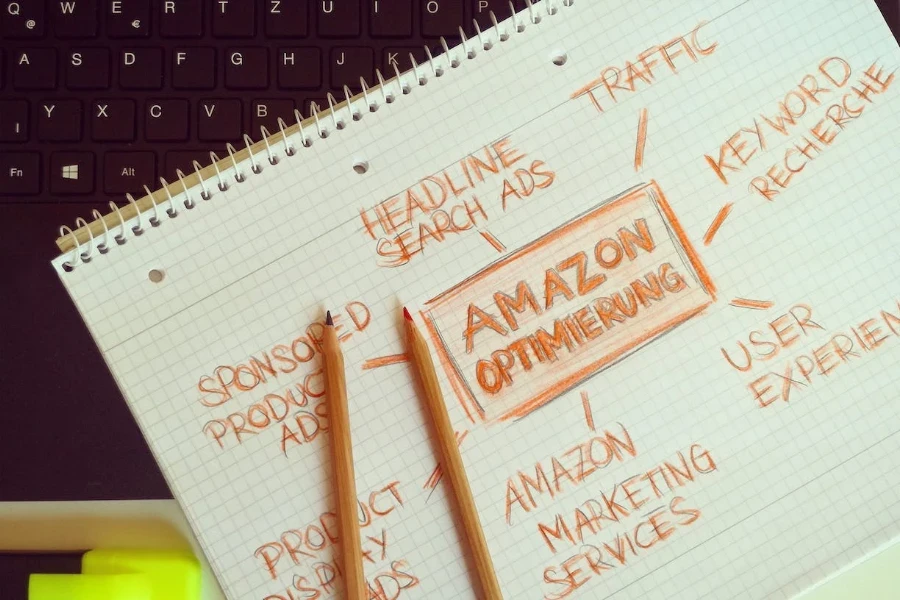 Amazon strategies written on paper