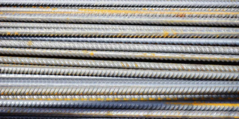 Batang baja besi abu-abu