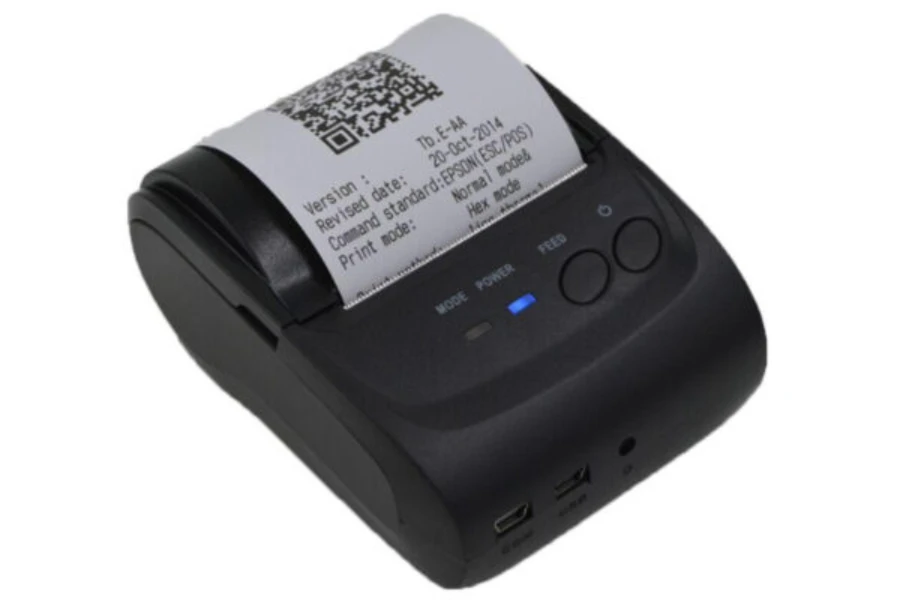 Mobile thermal printer for receipts