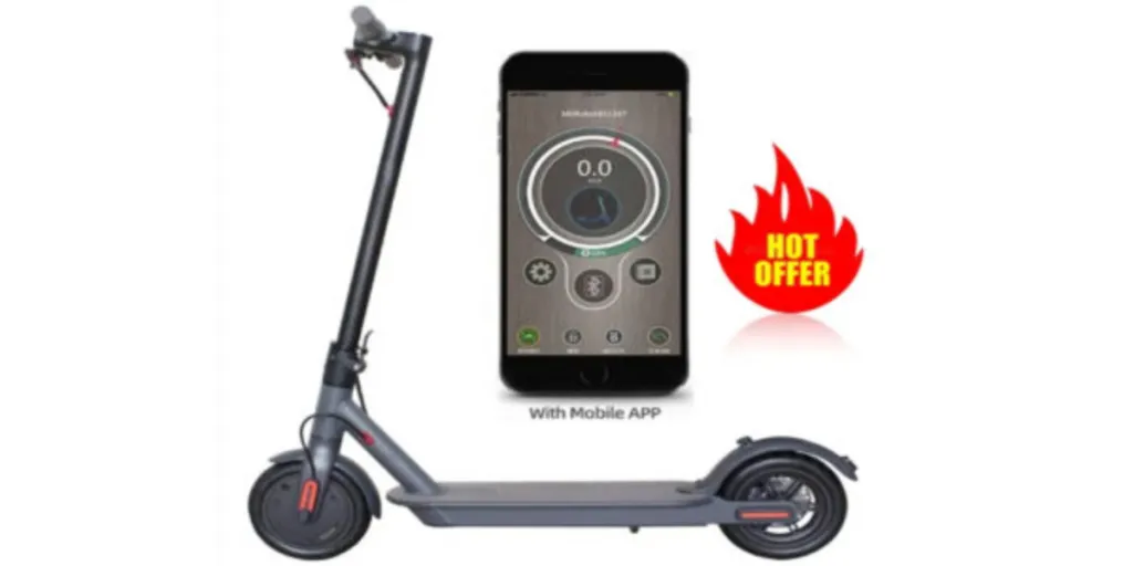 Smart e-scooter comes with the relevant Apps for control