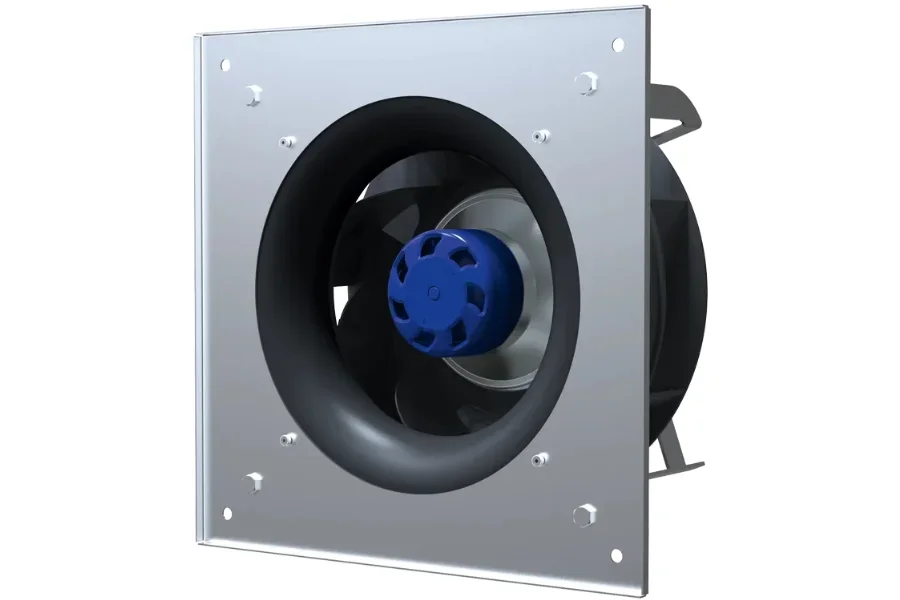 A backward-curved centrifugal fan