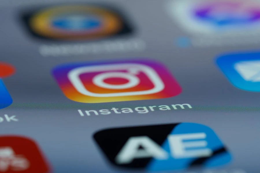 A close-up shot of the Instagram icon
