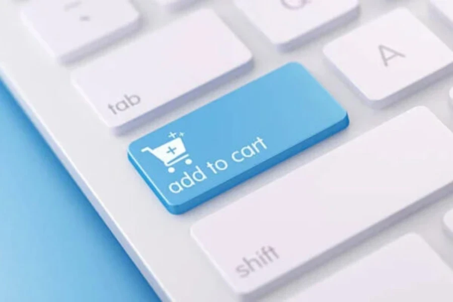 add-to-cart button on a keyboard