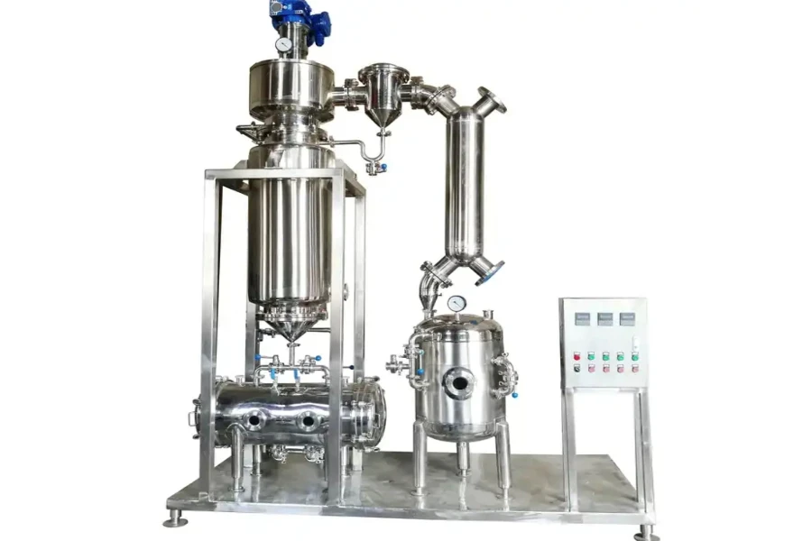 Agitated thin-film evaporators system