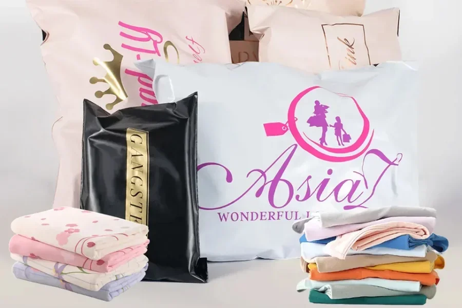 Bolsas de correo biodegradables adecuadas para pequeños artículos minoristas en línea