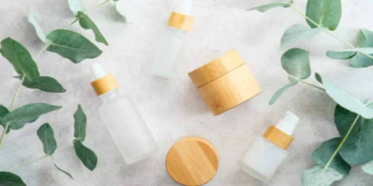 Different types of wooden packaging used for cosmetics
