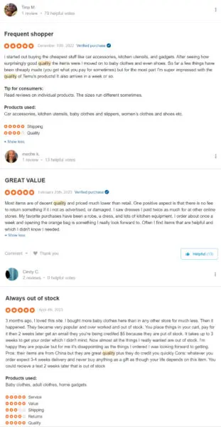 Examples of customer satisfaction