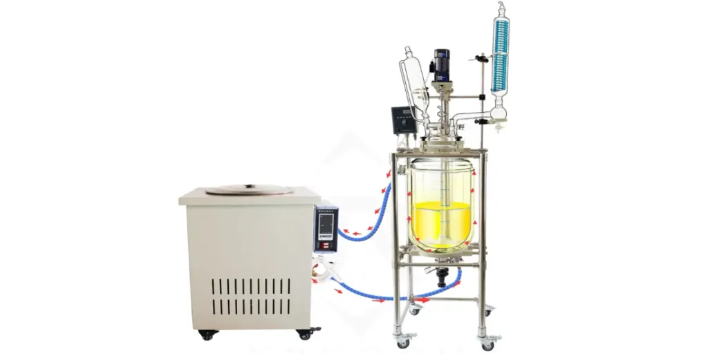 Lab chemical continuous tank stirred reactor