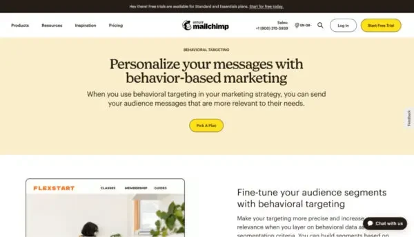 Plateforme d'automatisation du marketing Mailchimp