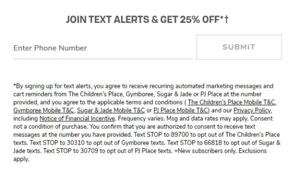 sms opt-in form