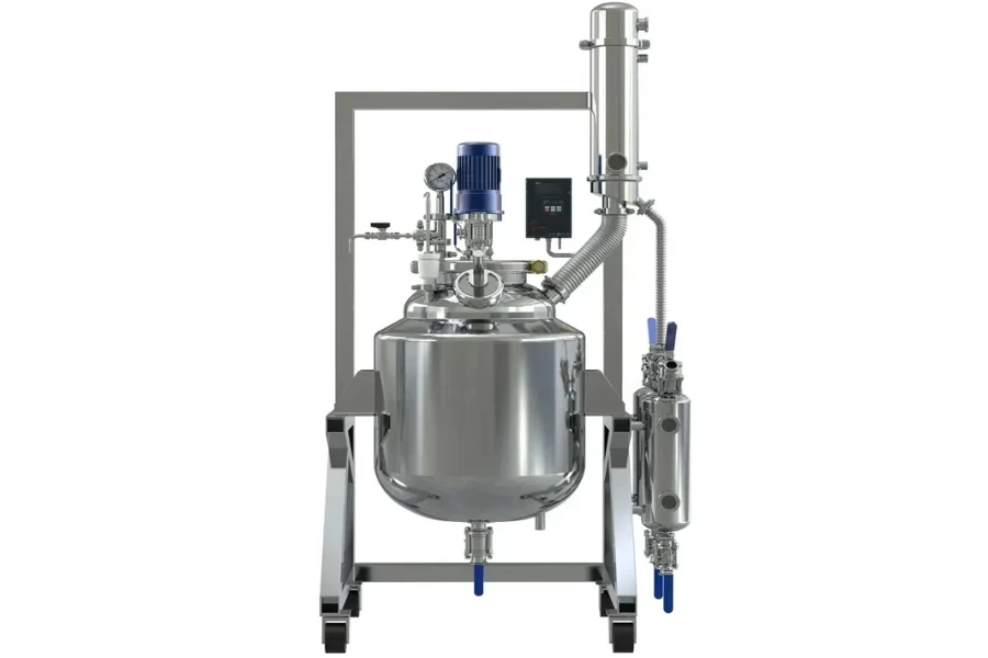 Stainless steel batch chemical reactor