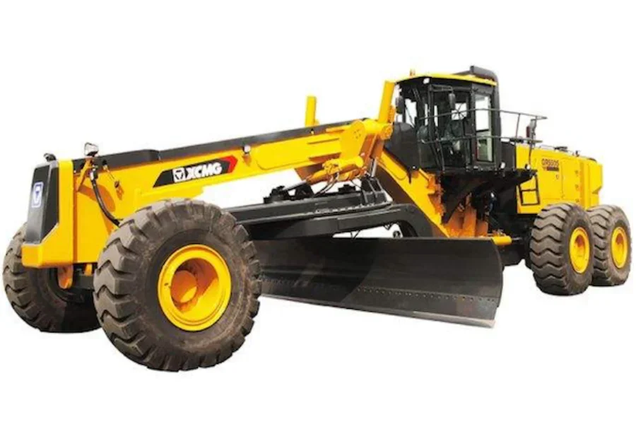the big XCMG GR5505 has 550 hp and a 24ft blade
