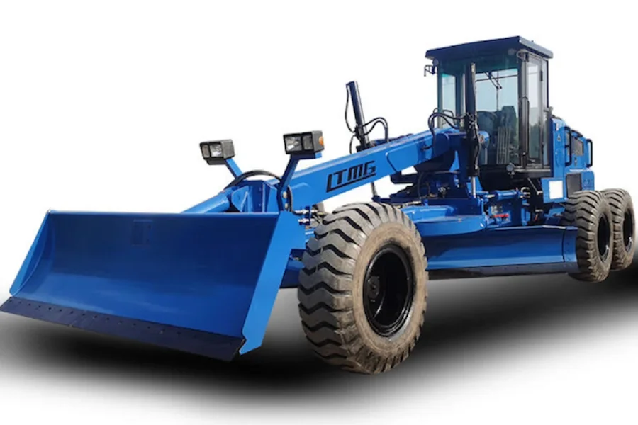 the LTMG 100 hp road grader with 12ft blade