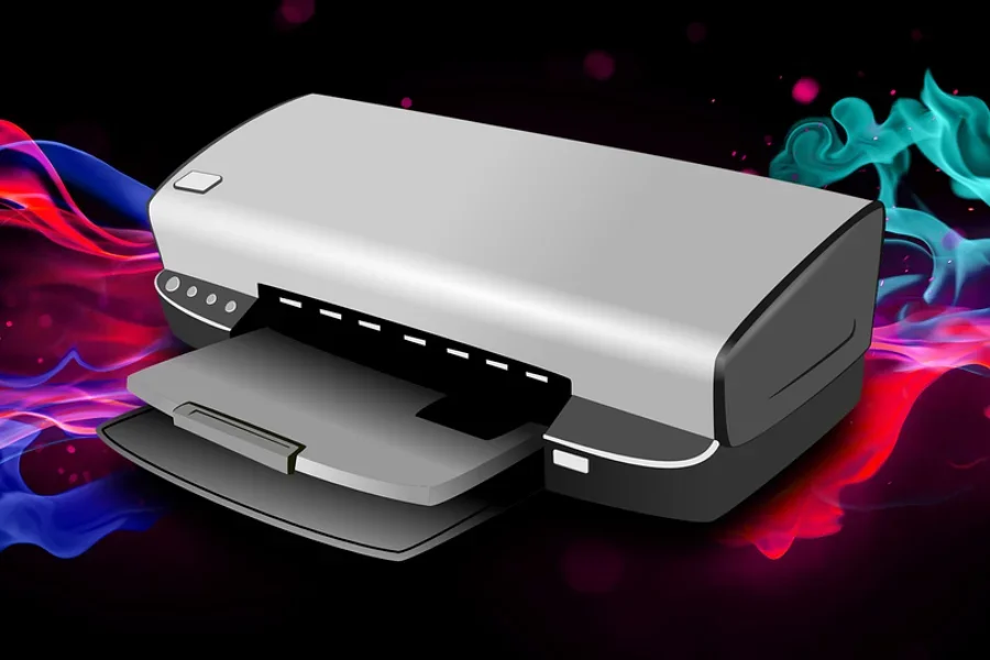 Une machine d'impression électronique moderne