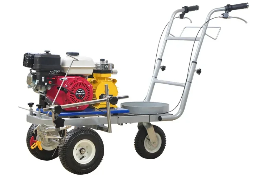 Cold paint road line marking machine