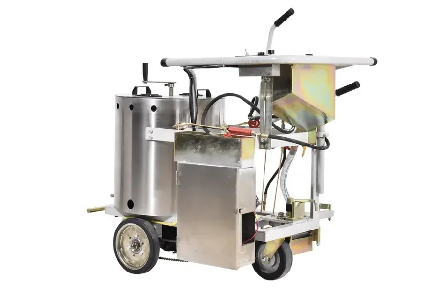 Electric self-propelled road marking machine