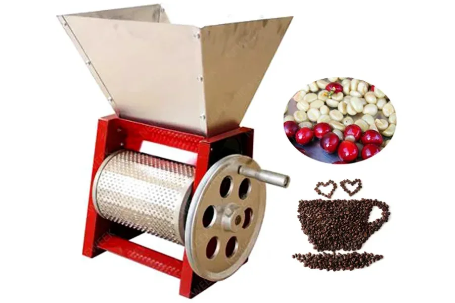 Fresh coffee bean peeler machine