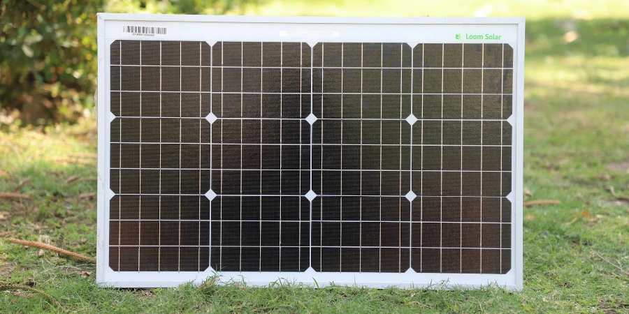 Solar panel in the orchard