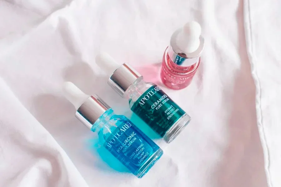 Drei verschiedene Arten von Hautseren