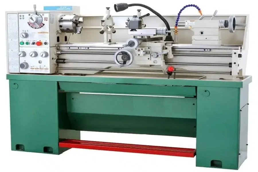 A bench lathe machine