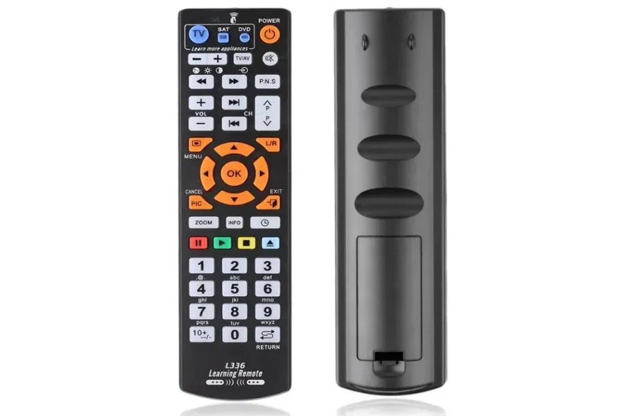 Front and back of universal smart L336 IR remote