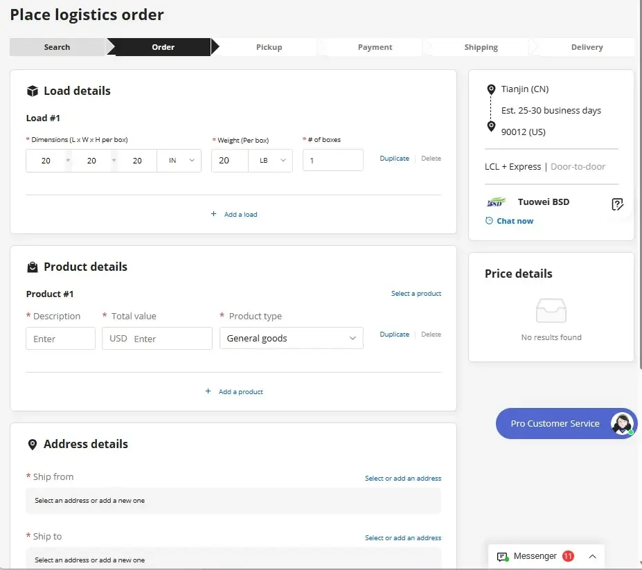 Prompt support is assured for payments made through Alibaba.com