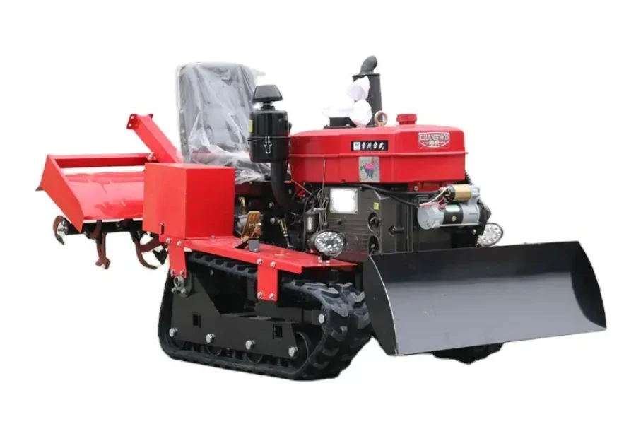 Remote control mini crawler tractor