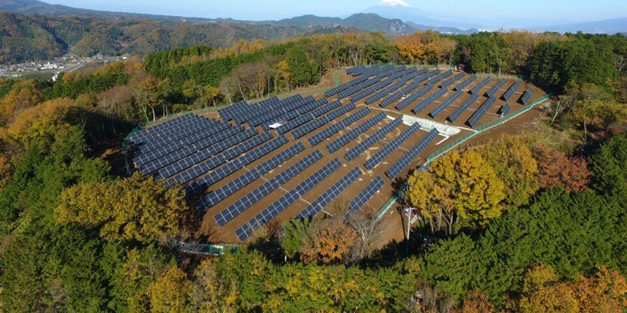 Solar panel energy farm