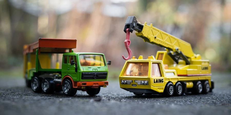 Two truck figures placed side by side